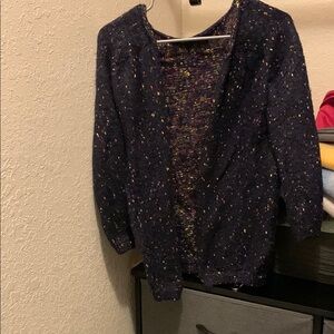 Chic Navy Speckled Cardigan